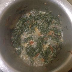 A picture of Terere and skuma wiki stew.