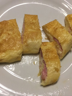 Una foto de Kebap de tortilla con bacon y queso