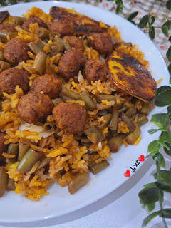 عکسی از دستور لوبیا پلو مخصوص😋