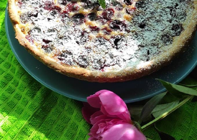 Вишневый тарт, пошаговый рецепт на ккал, фото, ингредиенты - Аня радуга
