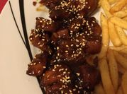 Una foto de pavo teriyaki
