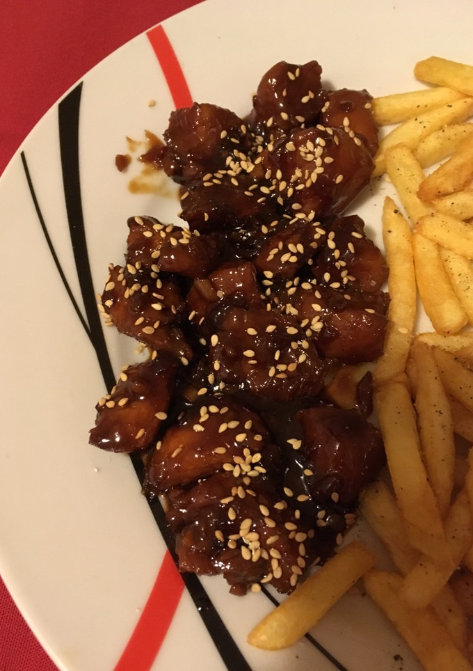 Una foto de Solomillo de pavo al teriyaki