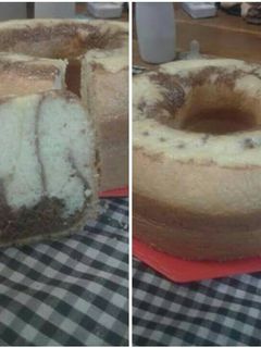 Una foto de Bizcochuelo marmolado