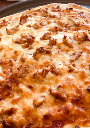 A picture of Jhatpat bbq pizza.