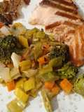 Salmón con verduras
