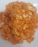 Galets con tomate y huevo