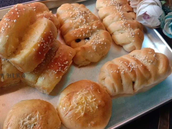 Langkah Mudah untuk Menyiapkan Resep Roti sisir,Roti manis kepang pisang coklat,roti manis coklat sus yang Lezat Sekali Anti Ribet, Lezat Sekali