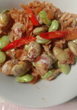 Foto resep Oseng kacang koro ebi