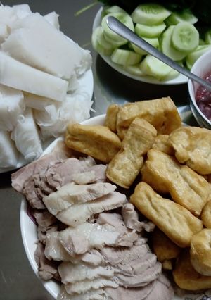 Hình của món Bún Đậu Mắm Tôm Đơn Giản.