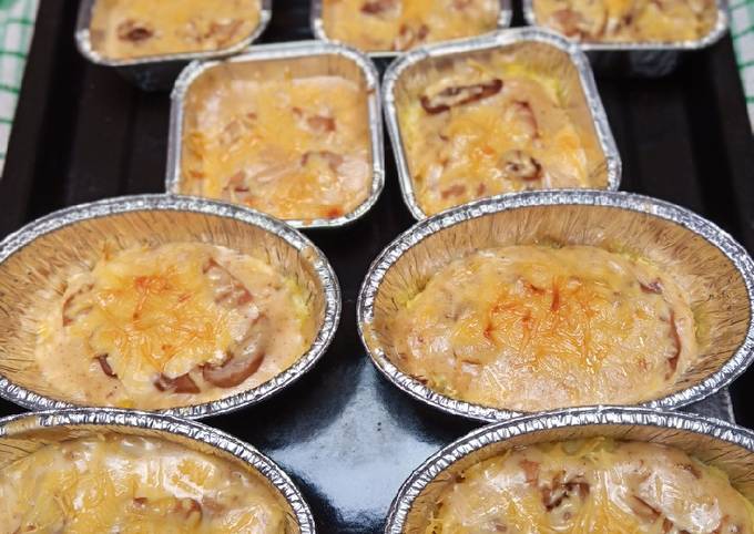 Cara Gampang Membuat Baked potato with cheese sauce yang Enak Banget