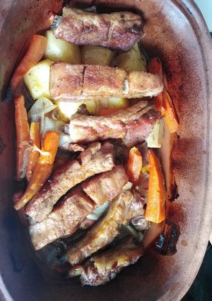 Pataki tálban sült finomságok recept fotója
