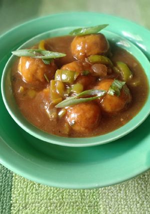 A picture of Veg Manchurian Gravy.