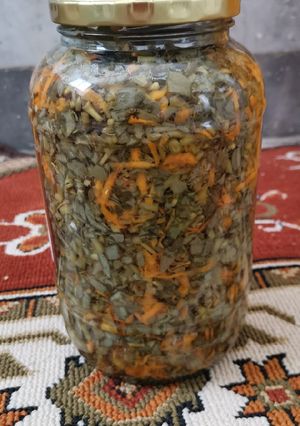 عکسی از دستور ترشی خرفه 😋