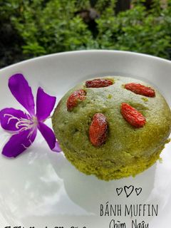 Hình của món Bánh Muffin chùm ngây cho bé ăn dặm.