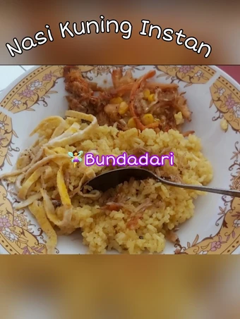 Cara Mudah Membikin Resep  NASI KUNING INSTAN pakai Rice cooker Rumah Enak, cepat &amp; mudah yang Enak, Sempurna