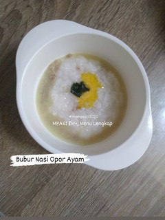 Foto resep MPASI 8m+, Bubur Nasi Opor Ayam