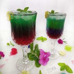 A picture of Tri Colour Mocktail.