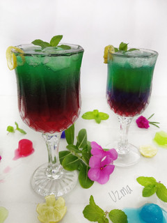 A picture of Tri Colour Mocktail.