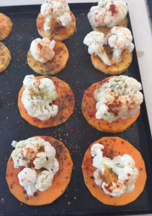 Una foto de Zapallo y Coliflor al Horno