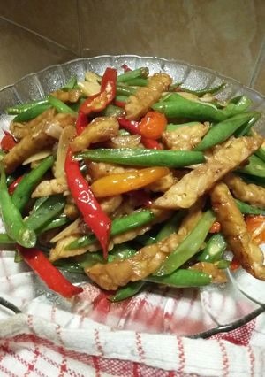 Foto resep Oseng buncis tempe saos tiram