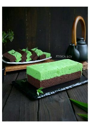 Foto resep Brownies Kukus Ketan Hitam Pandan