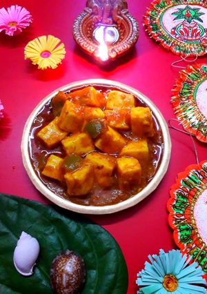 নিরামিষ পনির মসালা (niramnish paneer masala recipe in bengali) রেসিপির প্রধান ছবি