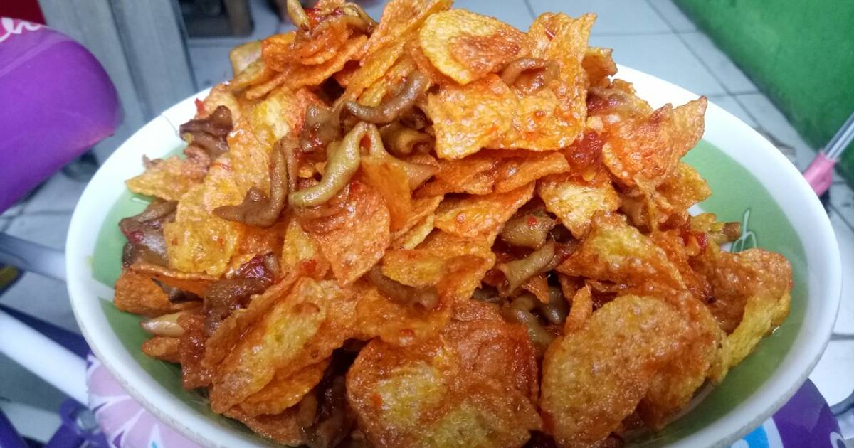 Resep Keripik Kentang Balado Usus Oleh Chilas Kitchen Cookpad