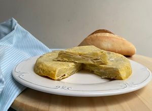 Una foto de Tortilla de papa en microondas en 15 minutos