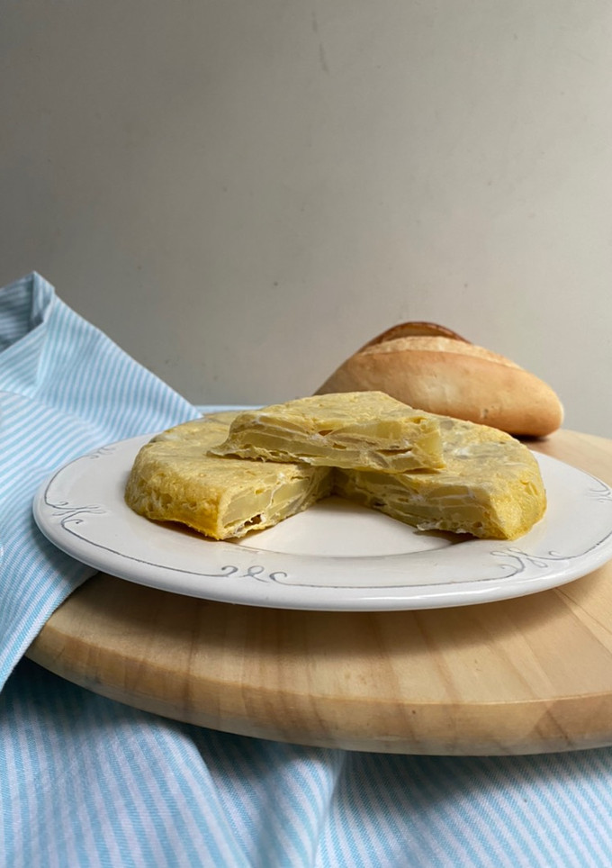 Una foto de Tortilla de papa en microondas en 15 minutos