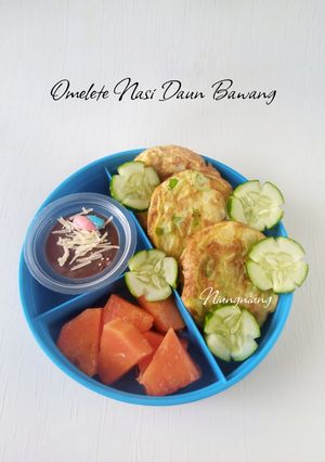 Foto resep Omelete Nasi Daun Bawang (bekal Anak)