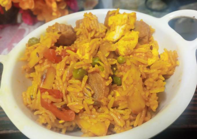 Paneer mix veg pulao Recipe by Chef Tripti Saxena - Cookpad