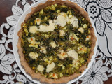 Tarta de verduras con masa integral fácil