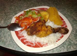 Una foto de Pollo a la naranja