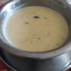 A picture of Makhana and sabudana dry fruits kheer.