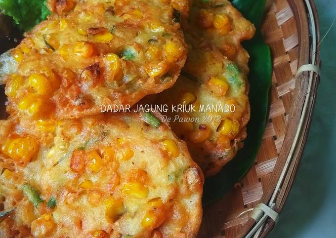 Resep Bakwan jagung kriuk manado Anti Gagal