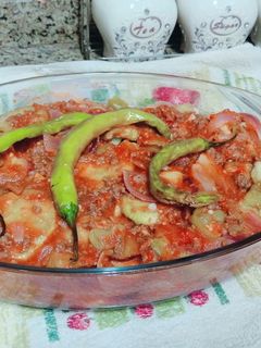 صورة لوصفة #مسقعه باللحمة المفرومة