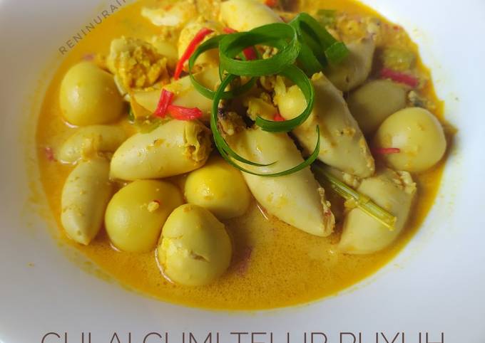 Gulai Cumi Telur Puyuh