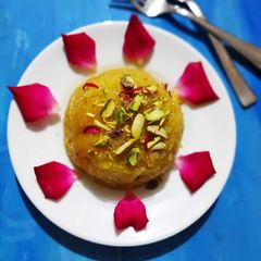 A picture of Moong dal halwa.