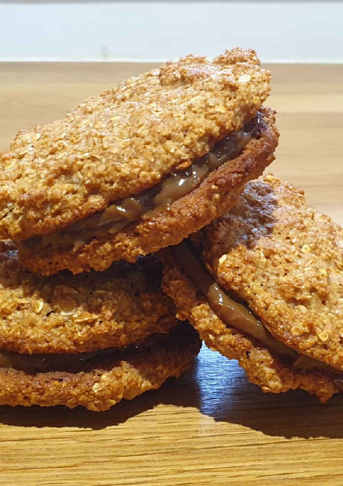 Una foto de Alfajores de dulce de leche