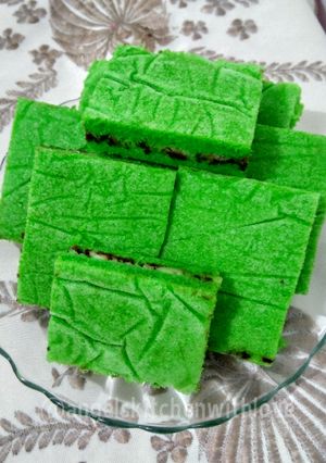 Foto resep Cake Keramik Pandan Cokelat Keju