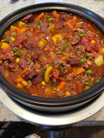 Easy Way Prepare Recipe Beef and kielbasa spicy vegetable stew that is Delicious, Addictive}