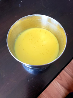 A picture of Turmeric milk.