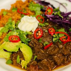 A picture of Mexican slow cooked beef.