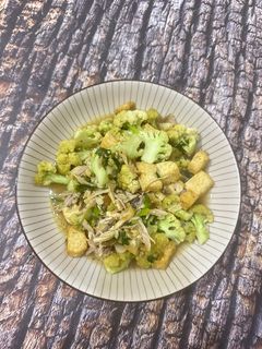 Foto resep Tumis Bunga Kol Tahu Suwir Ayam