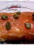 Tosta de salmón marinado