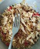 Arroz con pollo súper rápido