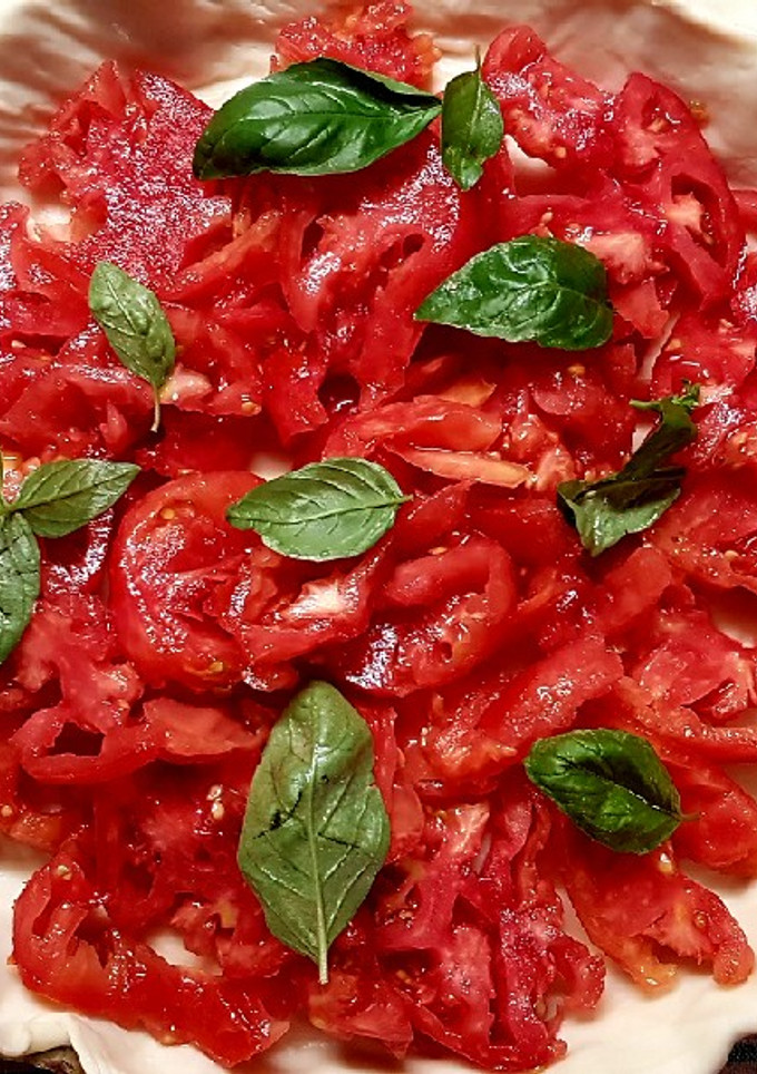 Una foto de Tarta caprese para cocinar con los niños