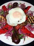 Picadillo de carne de vacuno con camote y vegetales.Jon Style