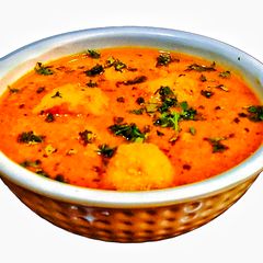 A picture of Kashmiri Dum Aloo.
