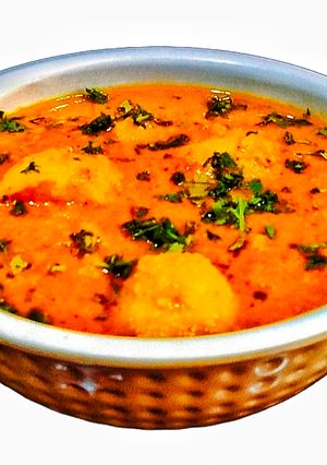 A picture of Kashmiri Dum Aloo.